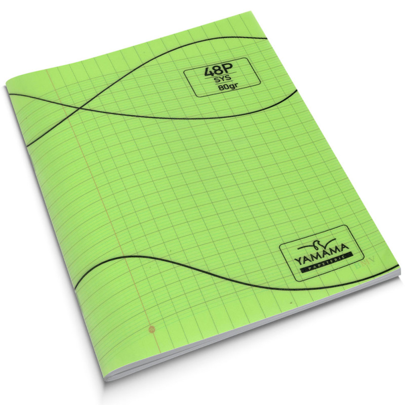 Cahier BMV 17x22 cm Vert, 48 pages - Yamama