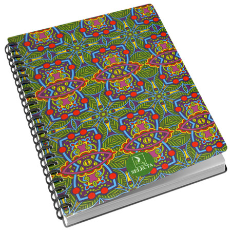 Cahier Wireo Arabesque 17x22, 400 pages - Selecta