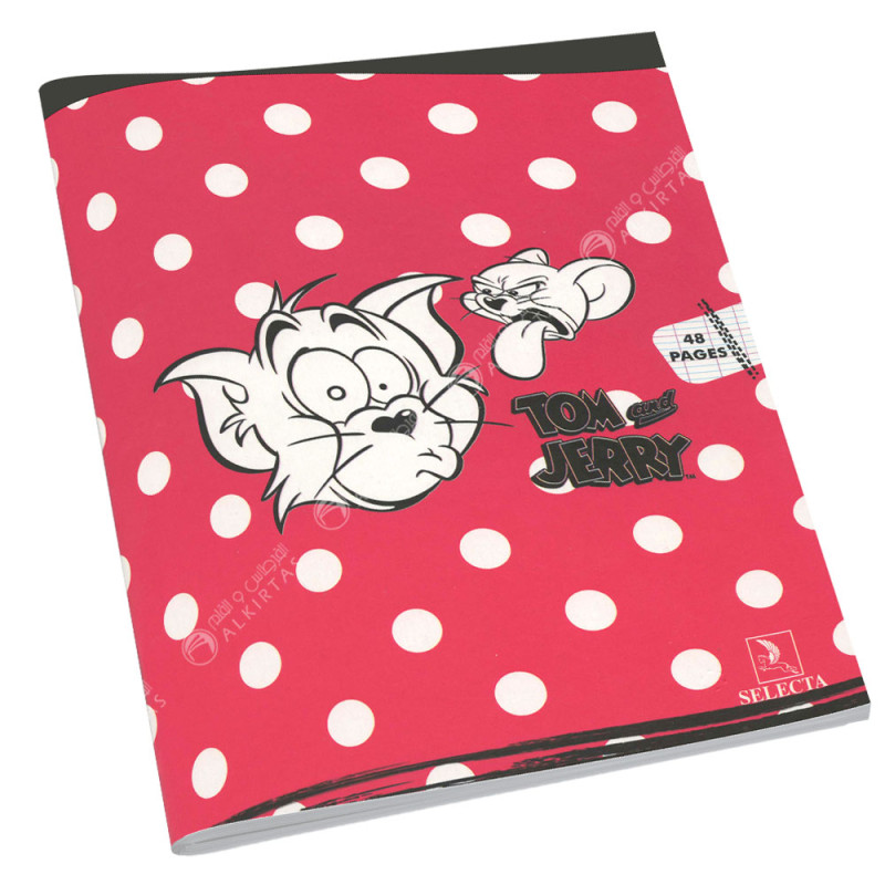 Cahier Piqué Tom and Jerry 17x22, 48 Pages - Selecta