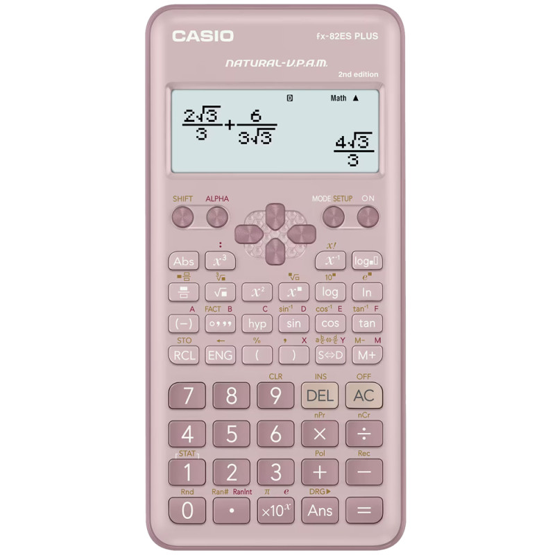 Calculatrice Scientifique Casio FX-82ES Plus-PK - 2ème Edition