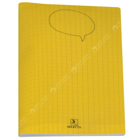 Cahier Piqué Uni Jaune 24x32, 96 Pages - Selecta