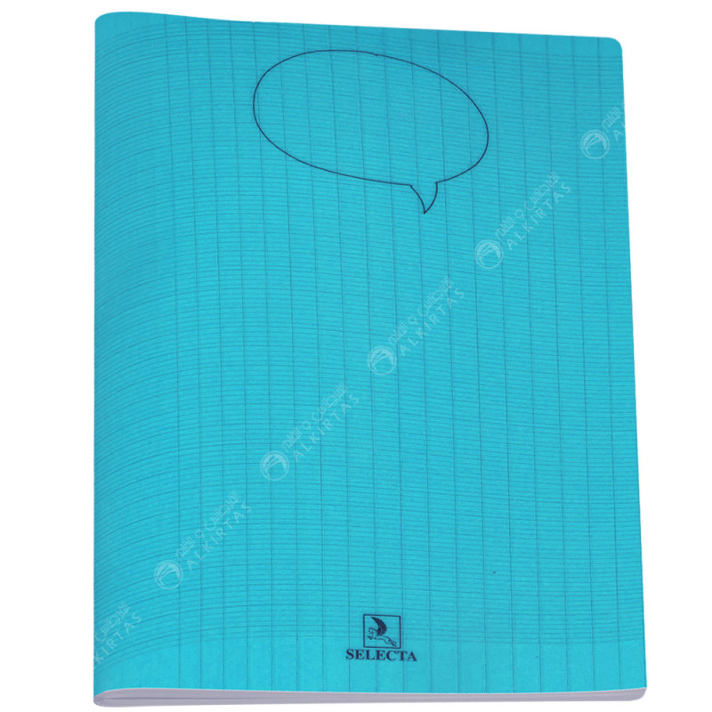 Cahier Piqué Uni Bleu 24x32, 96 Pages - Selecta