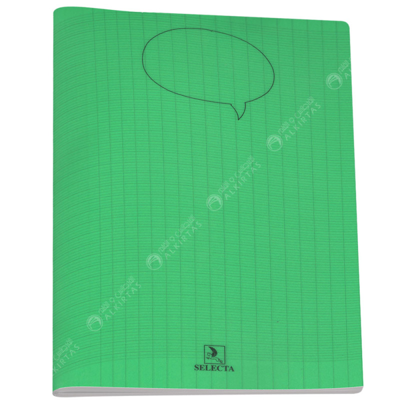 Cahier Piqué Uni Vert 24x32, 96 Pages - Selecta