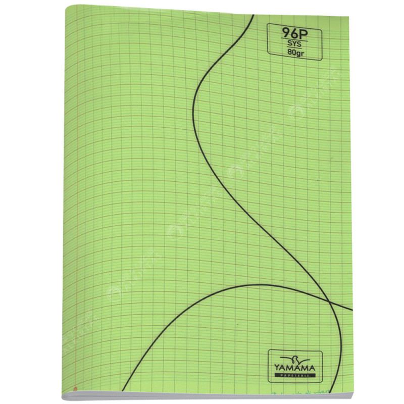 Cahier BMV 24x32 Vert Fluo, 96 Pages - Yamama