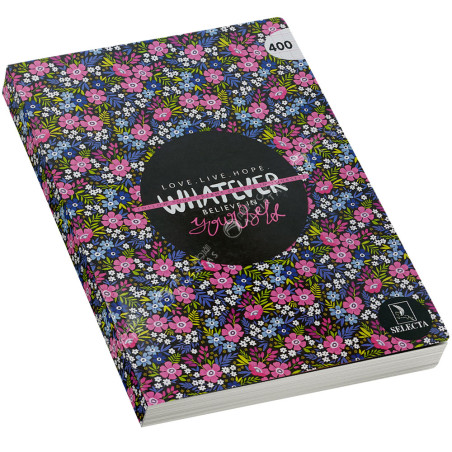Cahier Brochure Fantaisie A4, 400 Pages - Selecta