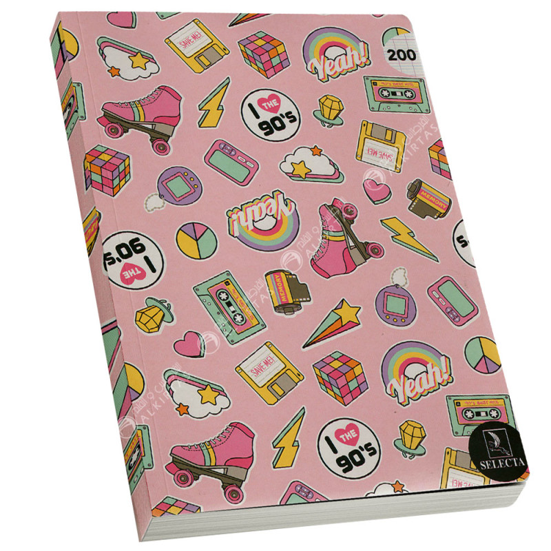 Cahier Brochure Seyes Fantaisie A4, 192 Pages - Selecta