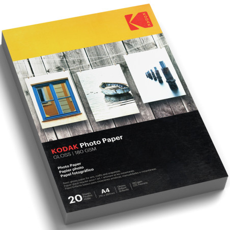 Papier Photo KODAK Gloss A4 180g 20F