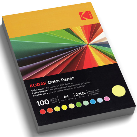 Papier Couleur KODAK Jaune Citron A4 80g 100F