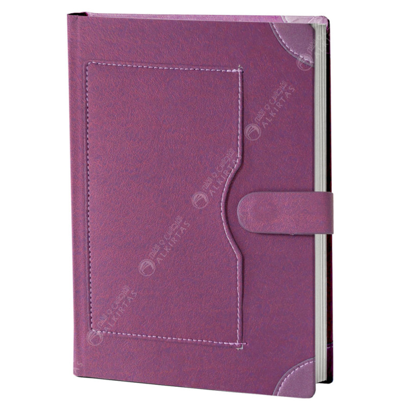 NoteBook Justica En Simili Cuir, Mauve - Sildar