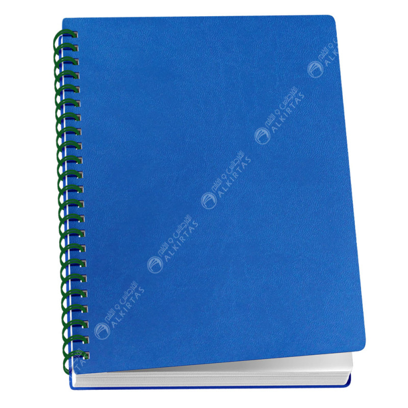 NoteBook Quality en Simili Cuir, Bleu - Sildar