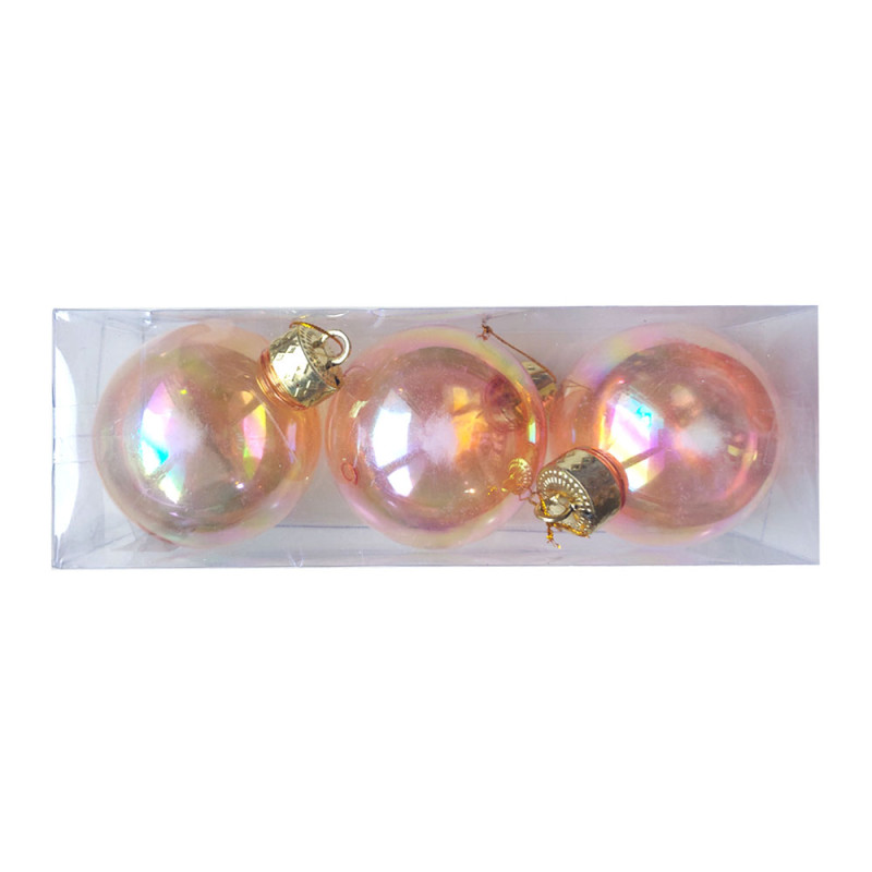 Boules de Décoration Noël GM, 3pcs - Réf.619-75