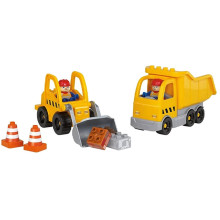 Lego Bulldoze et Camion UnicoPlus 32pcs, Ucar Oyuncak - Réf.8553-0000