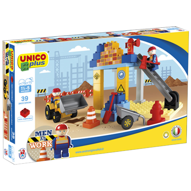 Lego Chantier de Construction UnicoPlus 39pcs, Ucar Oyuncak - Réf.0526 0000