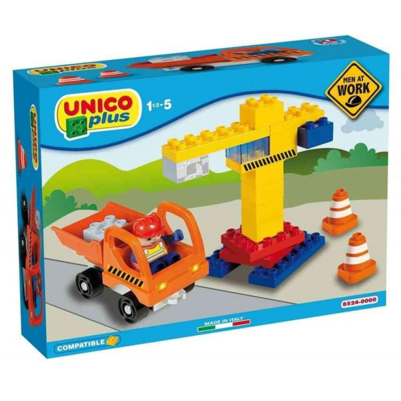 Lego Mini Chantier de Construction UnicoPlus 23pcs, Ucar Oyuncak - Réf.8524-0000