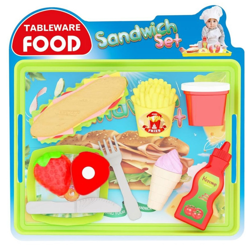 Ensemble Sandwich Tableware Food - Ucar Oyuncak