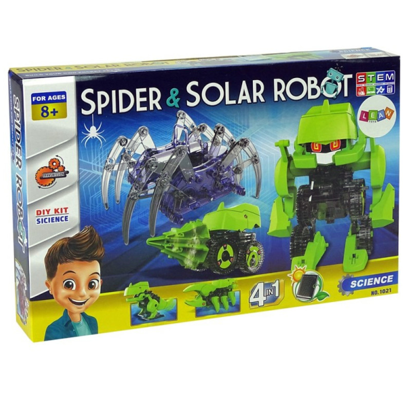 Araignée & Robot Solaires - Spider & Solar Robot - Jeu de construction 4en1- Réf.1021