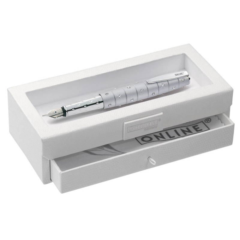 Stylo Plume ONLINE Crystal Inspiration Silver (avec SWAROVSKI) - Réf.39119 thumbnail