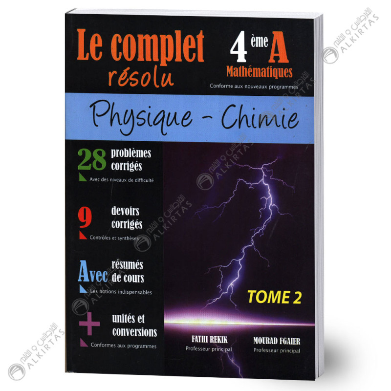 Le Complet Résolu Physique&Chimie - Tome 2 - 4ème Mathématiques