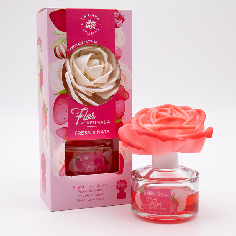 Désodorisant Fleur Parfumé Fraise & Crème, 65 ml