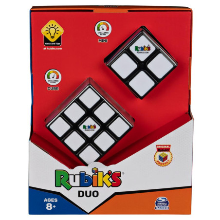 Pack Rubik's Duo Cube 3x3 et Mini 2x2 Original