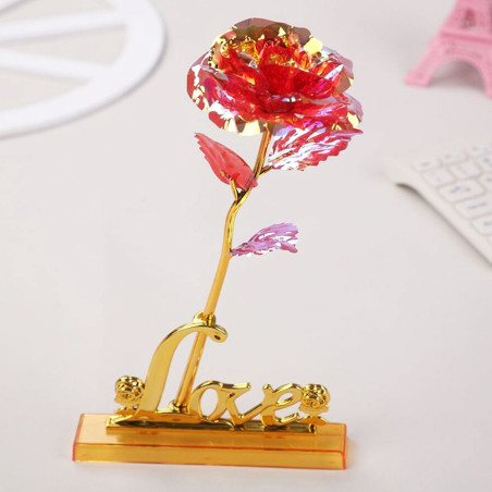 Fleur Rose en Plastique, Love