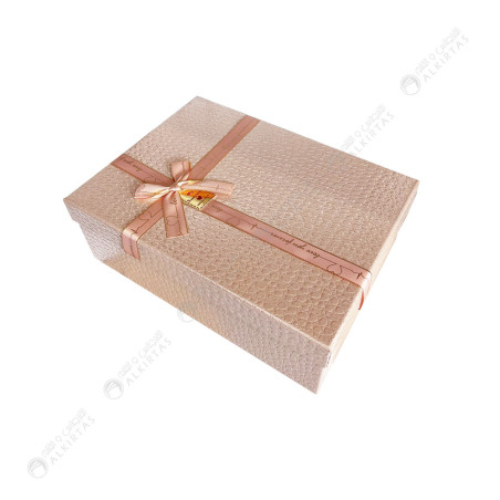 Boite Cadeau Rectangulaire Avec Ruban, PM - Réf.A200