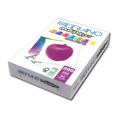 Papier A4 FABRIANO Extra Blanc 250 Feuilles 200gr