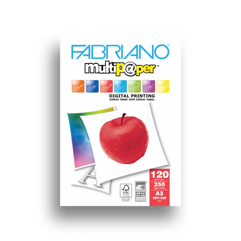 Papier A3 FABRIANO Extra Blanc 250 Feuilles 120gr