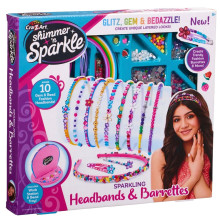 Kit De Fabrication Headbands et Barrettes, Cra-Z-Art Shimmer'n Sparkle