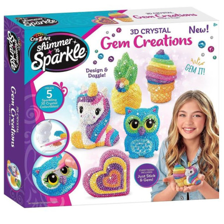 Gem Creations 3D Crystal, Cra-Z-Art Shimmer'n Sparkle