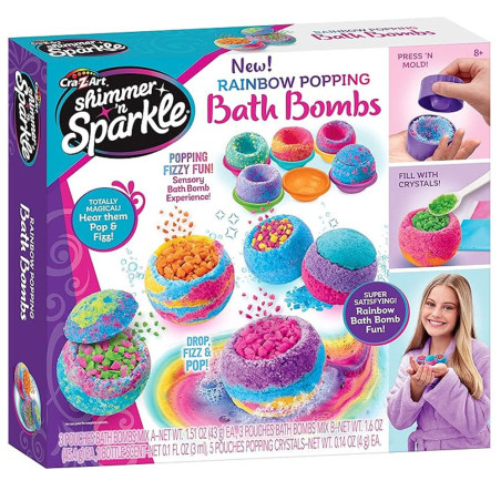Boules De Bain Rainbow Popping, Cra-Z-Art Shimmer'n Sparkle