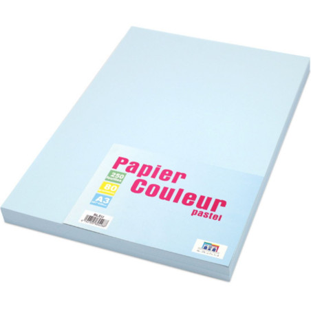 Papier A4 RIBAT 250F 80g Pastel bleu