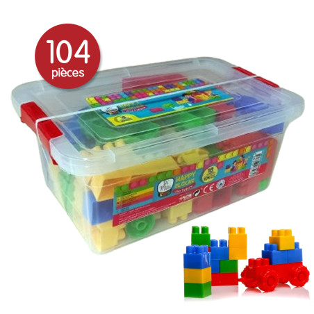 Jeu de Construction Happy Blocks (Lego) 104pcs