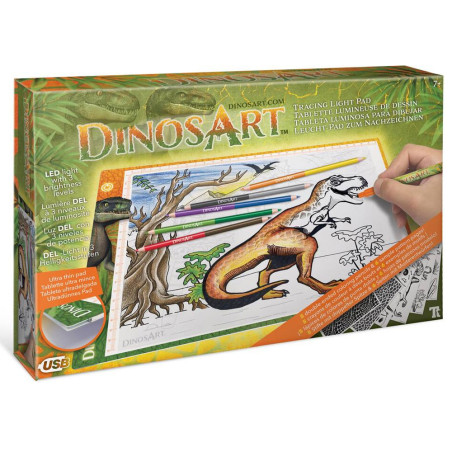 Tablette Lumineuse de Dessin, Dinos Art - Réf.15151