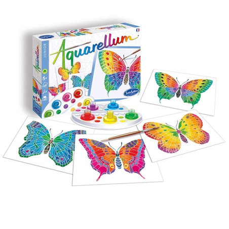 Aquarellum Junior, Papillons - Sentosphère
