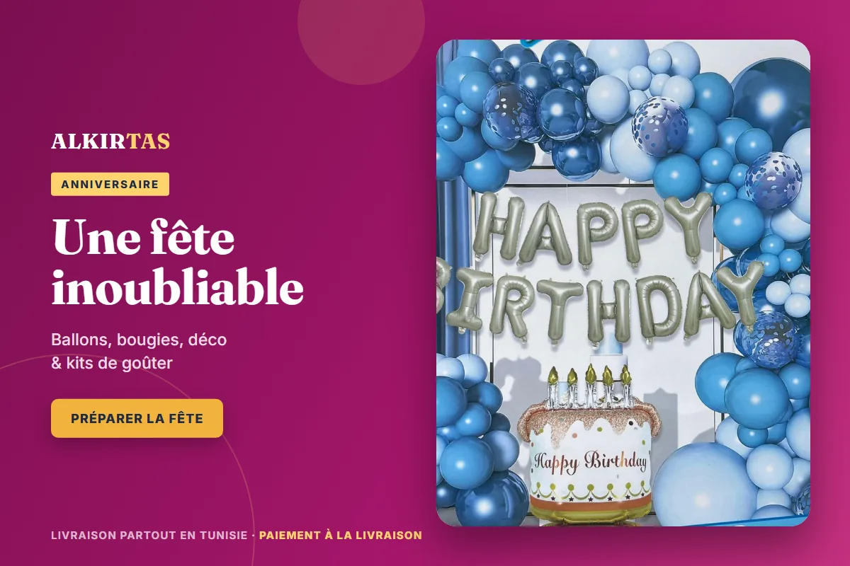 Set de décoration d'anniversaire avec ballons