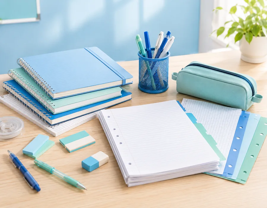 Cahiers et feuilles scolaires pour la rentree